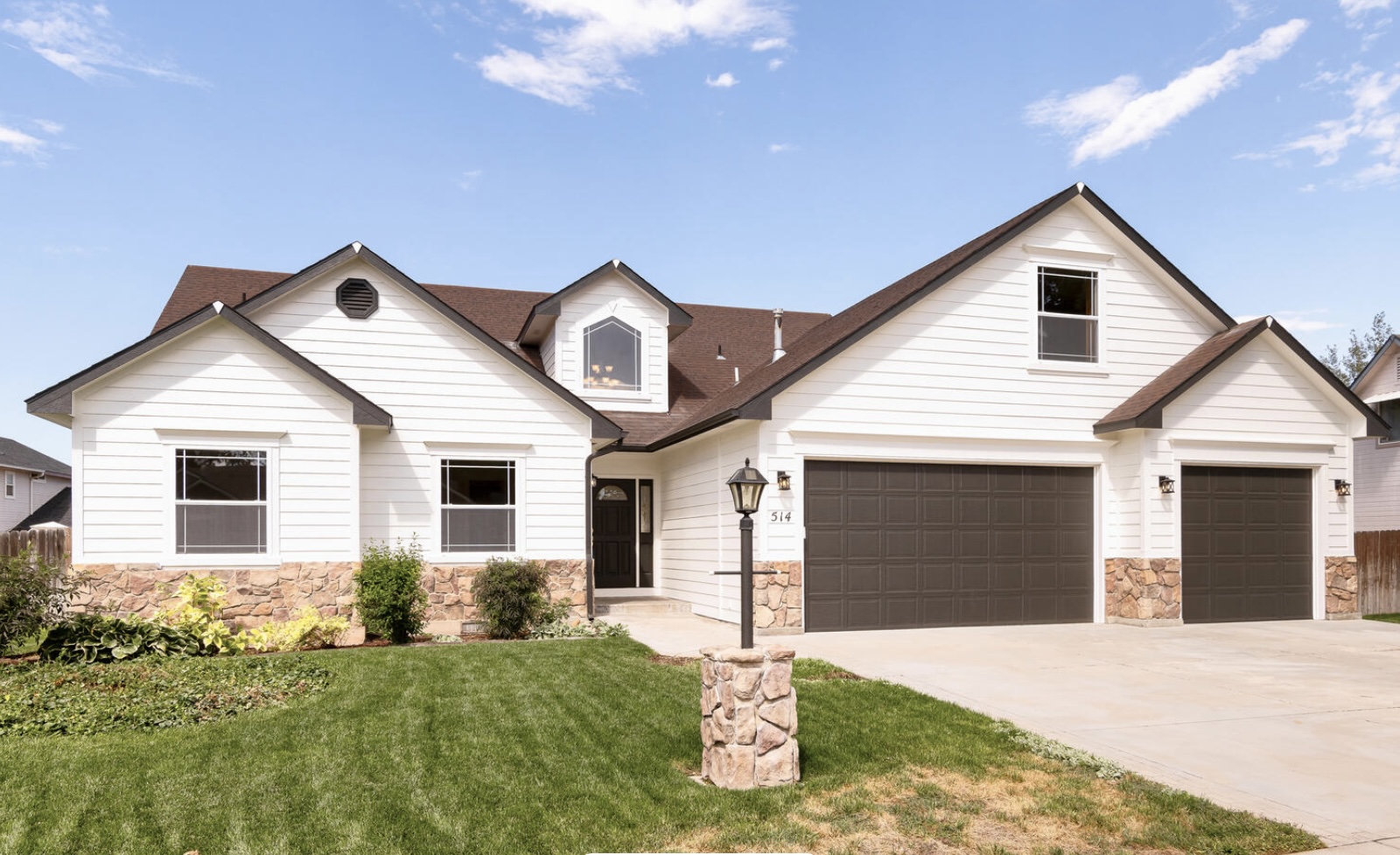 Architectural concept drawing or plan set for a residential home